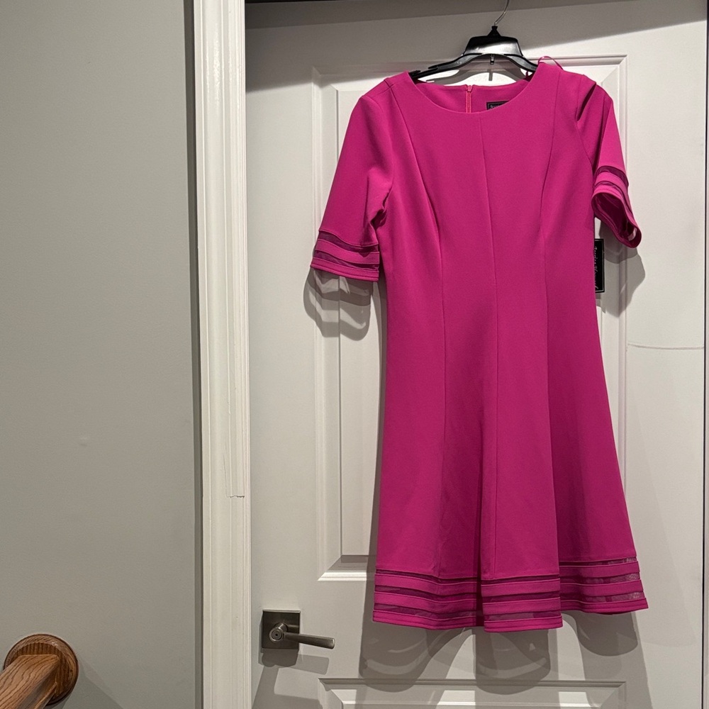 Jessica Howard Fuchsia Midi Dress